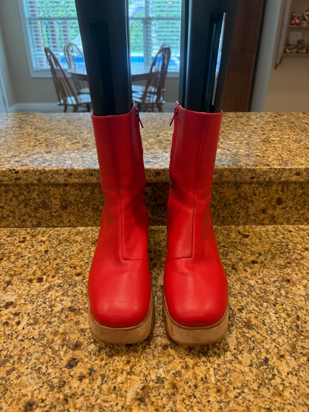 Charlotte Stone Isla boots in Vamp (Red) size 10 dopamine dressing stylish chic - Picture 4 of 13